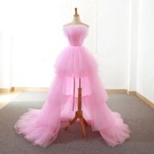 Strapless Tulle Floor Length Dress